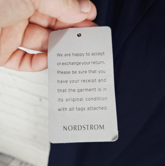 TAHARI | Kyle navy crepe sleeveless keyhole back shirt dress - Picture 10 of 11